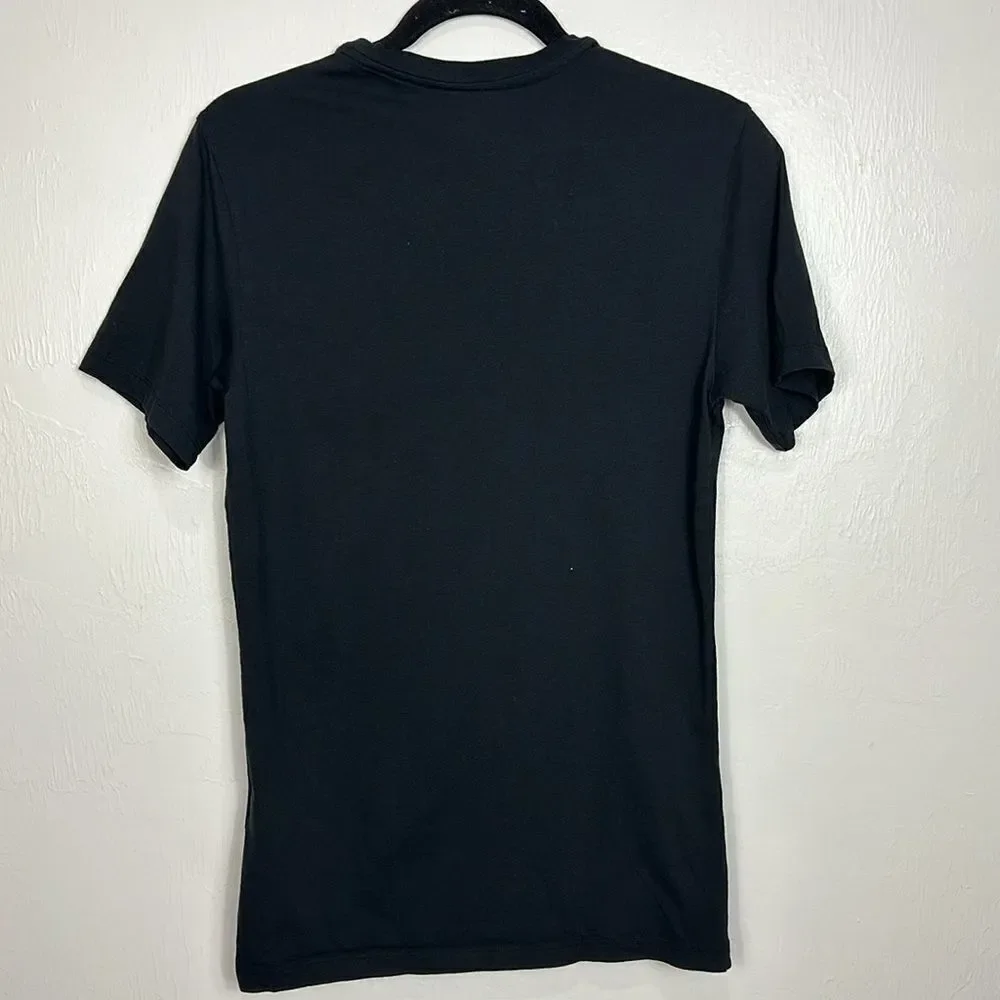 Lacoste Slim Fit Crew Neck Short Sleeve Cotton T-shirt In Black Size M